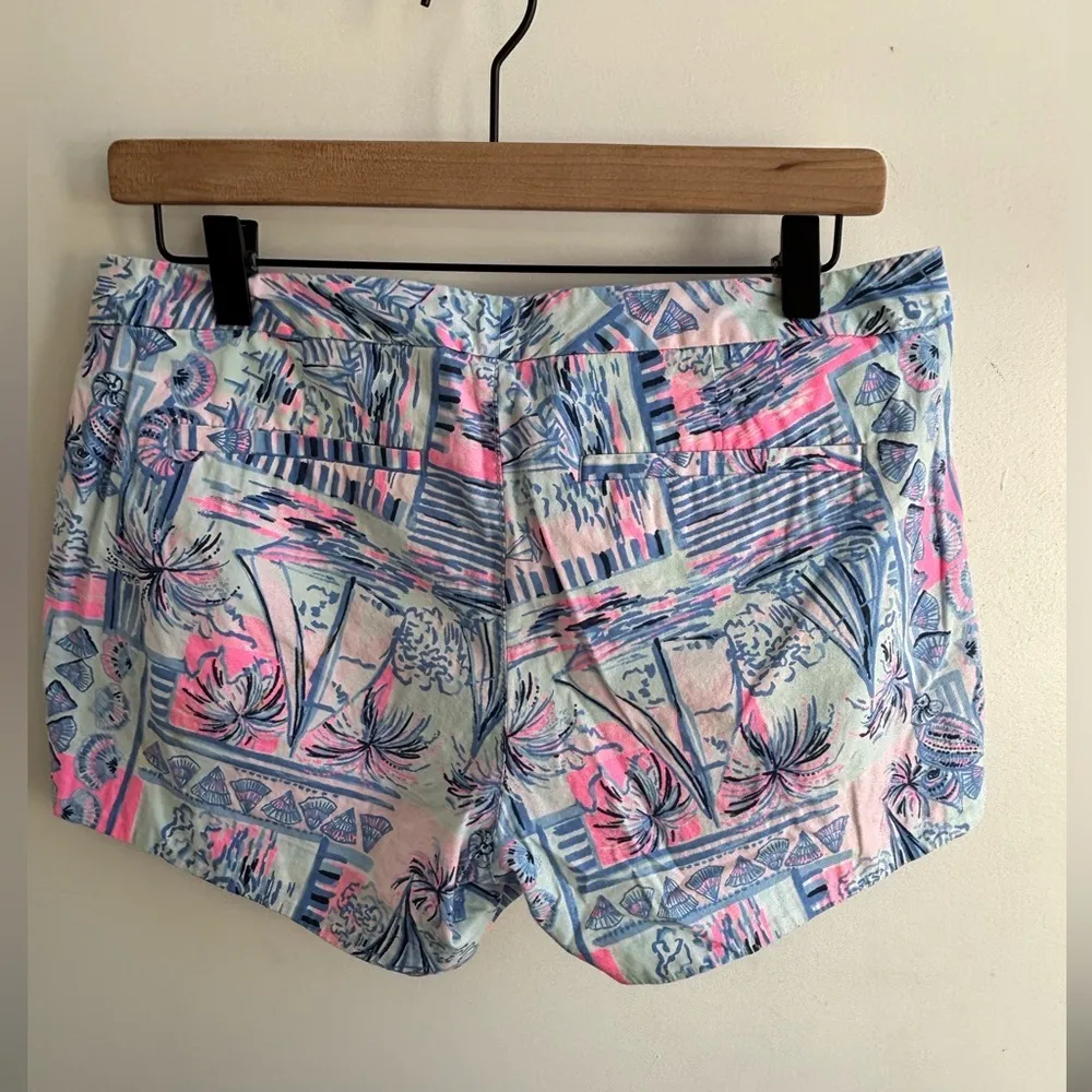 Lily Pulitzer Adie Ruffle Pocket Stretch Shorts 4 tropical beach‎ summer - Image 4