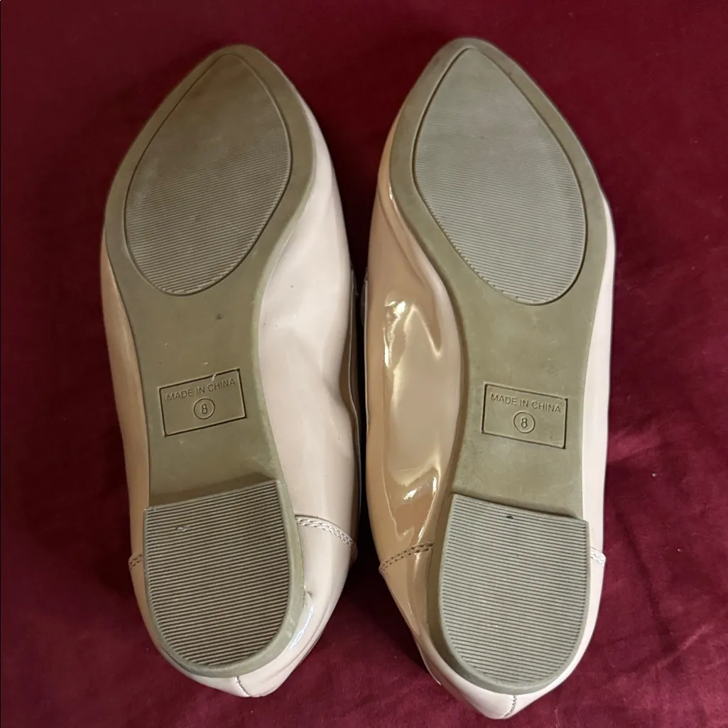 Rouge! Beige Pointed Loafers Size 8 - Image 3