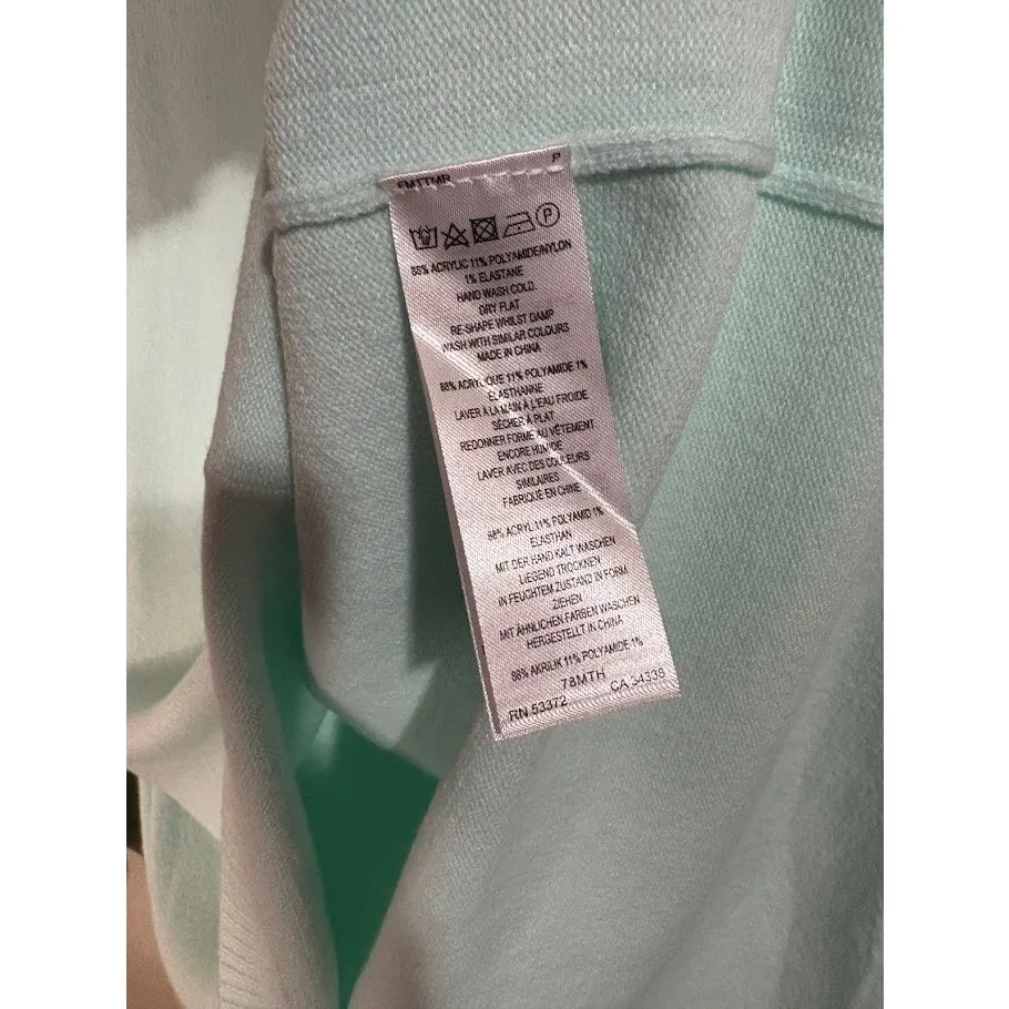 French Connection Mint Green Crew Neck Pull Over Sweater Size Small NWT - Image 5