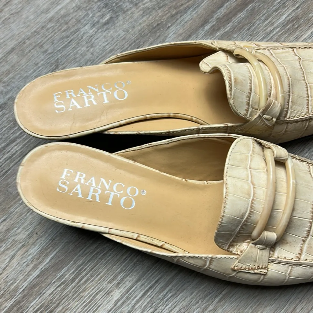 Franco Sarto Croc-Embossed Pumps  Size 8 - Image 3