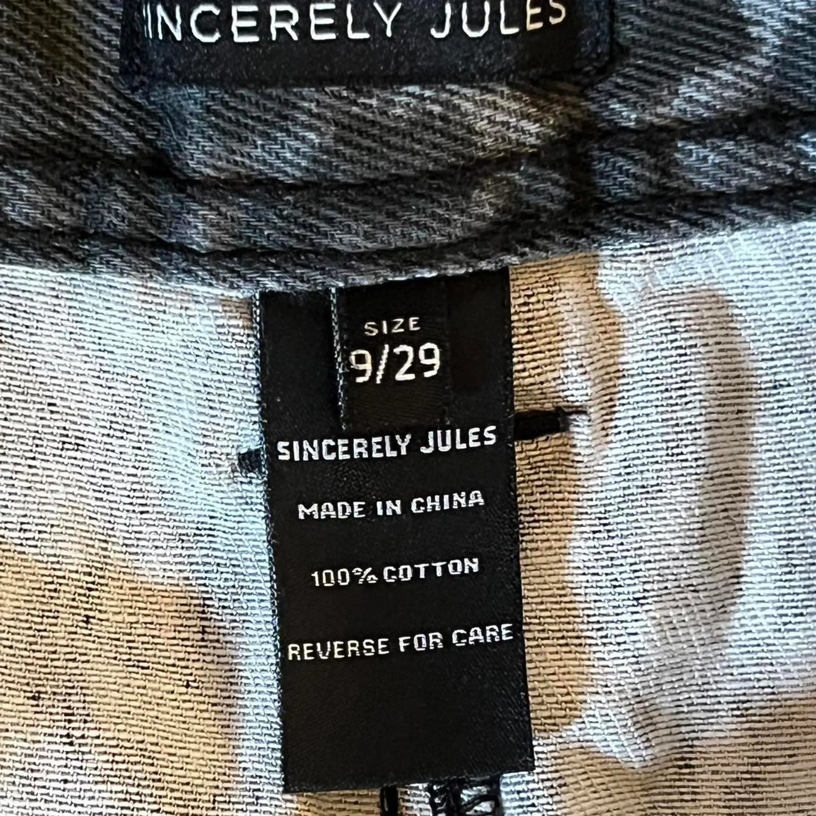 Black and grey leopard print wide leg ankle jeans Size 29 waist NEW Gray - Image 7