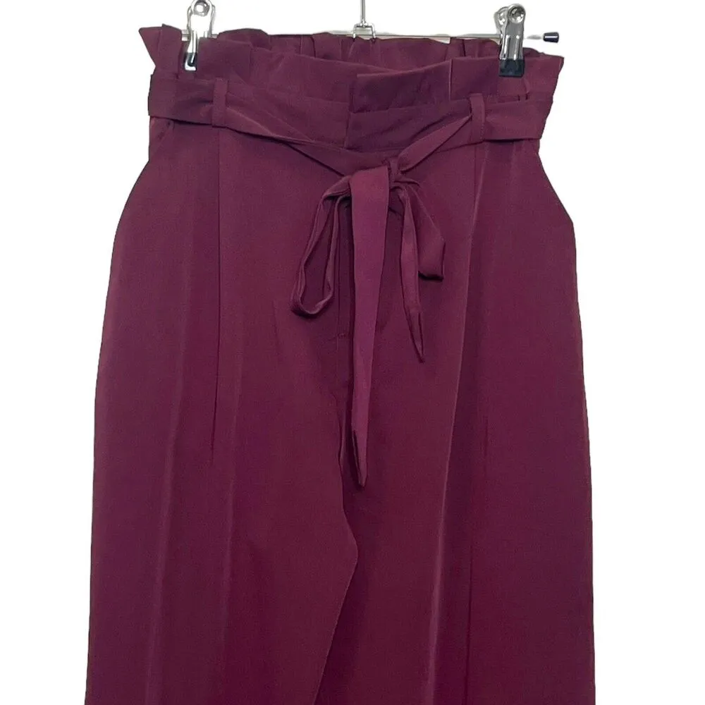 Superdown Revolve Lisa Belted Trouser Pants in Plum High Waist Women’s Size S - Image 3