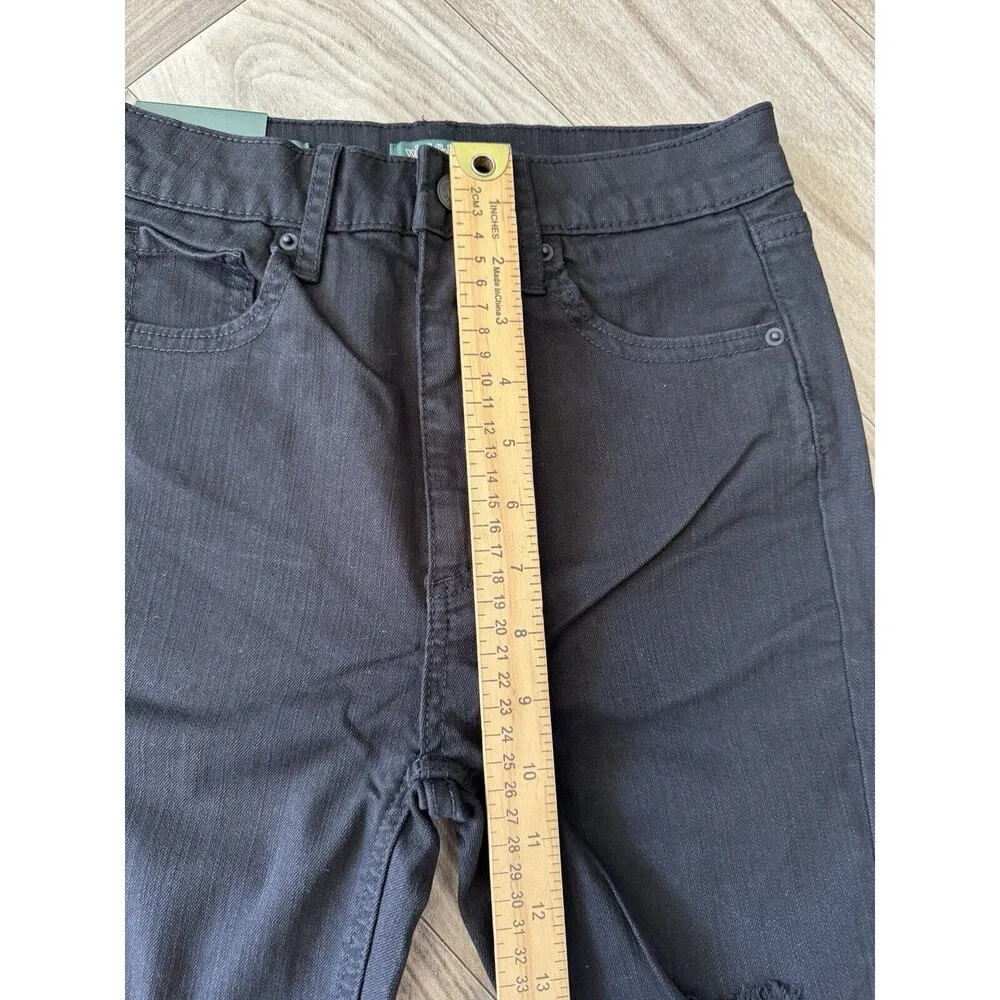Wild Fable womens super-high rise Skinny jeans Black 00/24 W 29” In - Image 5