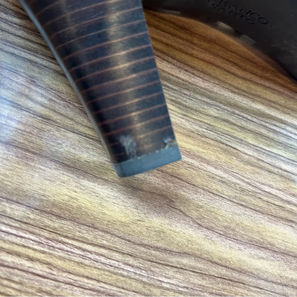 Franco Sarto Brown Leather Basket Weave Heeled Sandals “Twitter” - Size 8.5 - Image 11