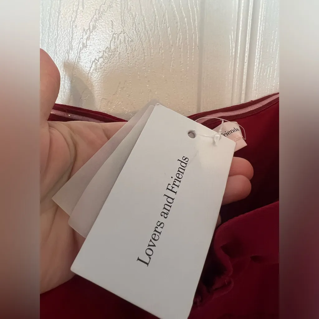 NEW Lovers and Friends Hattie Gown in Deep Red - Image 8