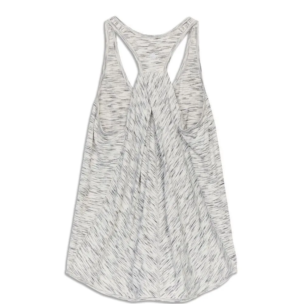 Lululemon Essential Tank in Tiger Space Dye Black White Size‎ 4 - Image 5