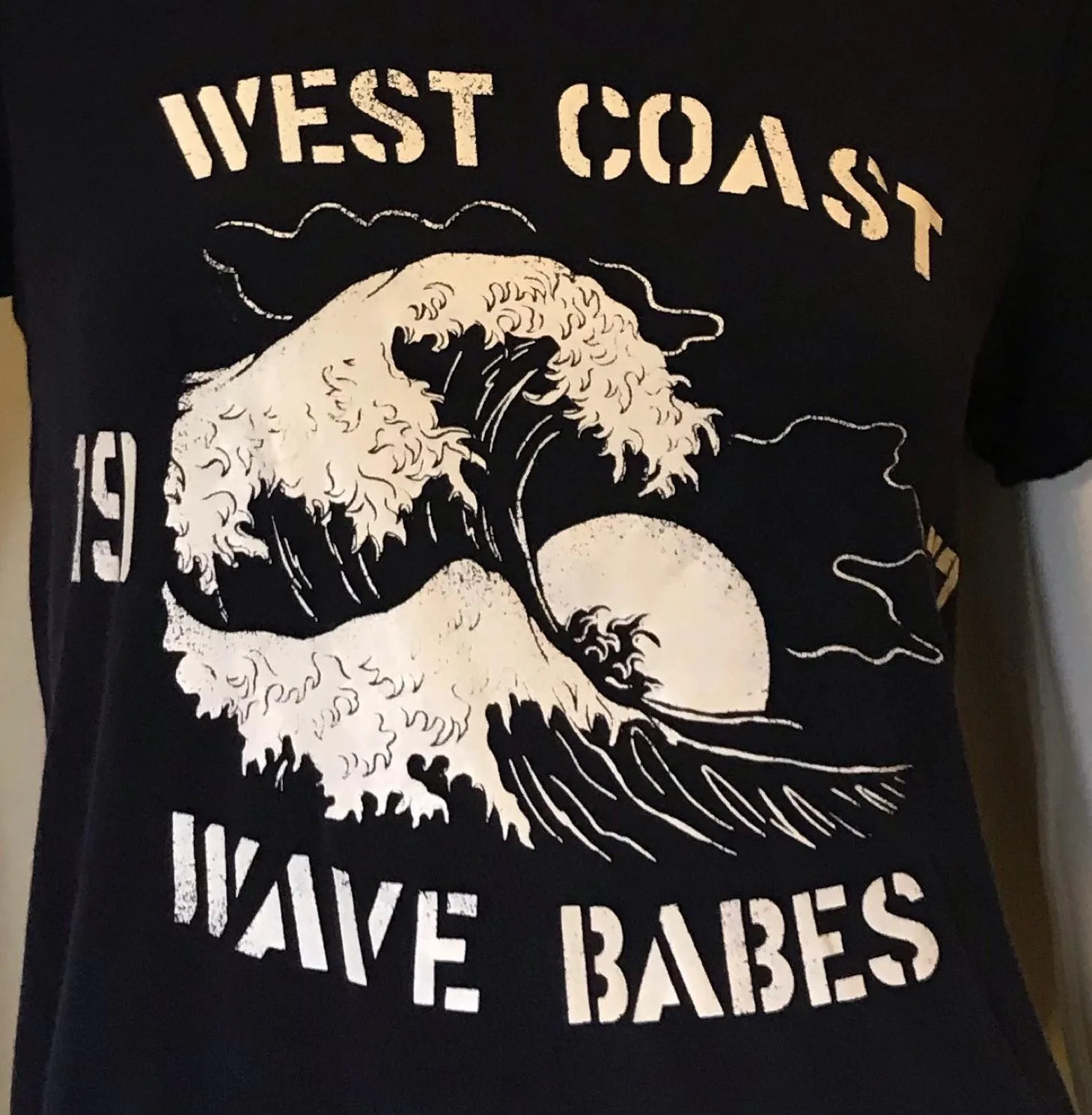 Vintage Tee Graphic Short Sleeve Graphic Tee Navy Small West - Image 6