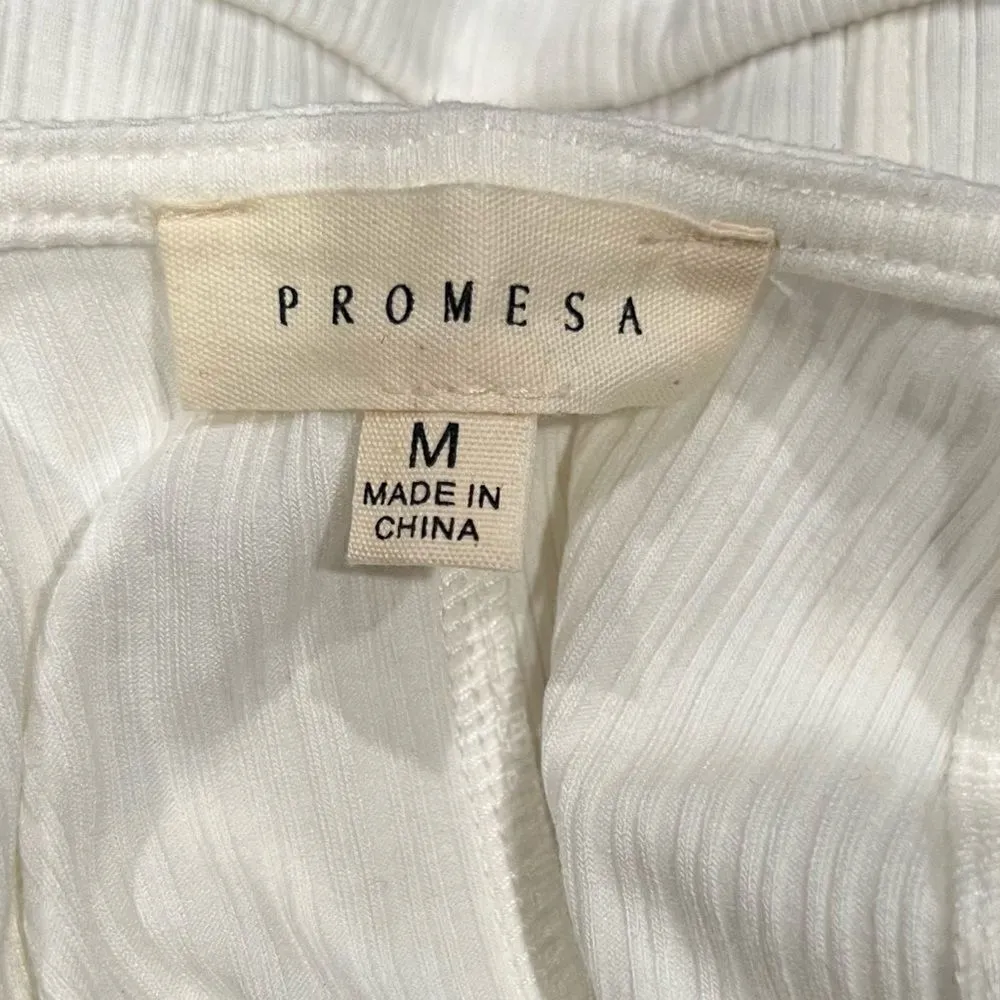 Promesa Every Breath Floral Puff-Sleeve Bodysuit Women’s Medium - Image 2