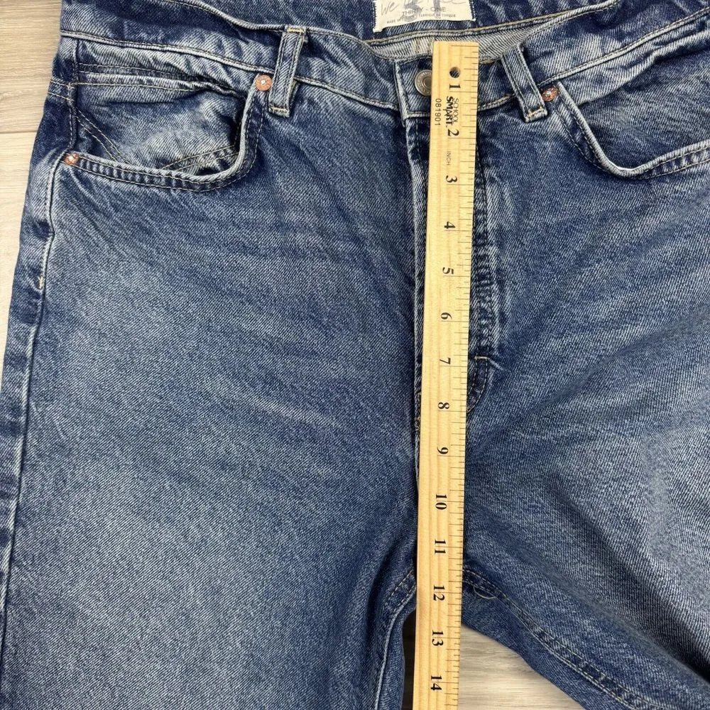 We The Free Straight Leg Bootcut Denim Jeans Button‎ Fly Free People Sz 31 - Image 9