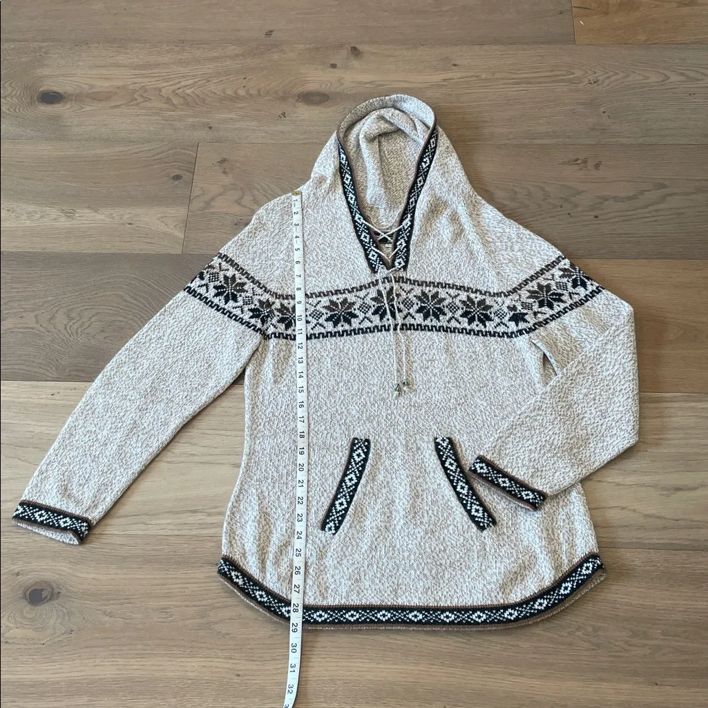 Alpaca Exotic Imports 100% Alpaca Made In Peru Sweater Hoodie Size Large - Image 4