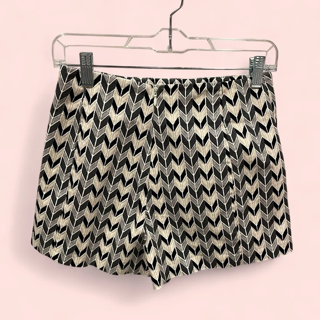 Cute Topshop chevron mini skort canvas cotton blend - Image 2