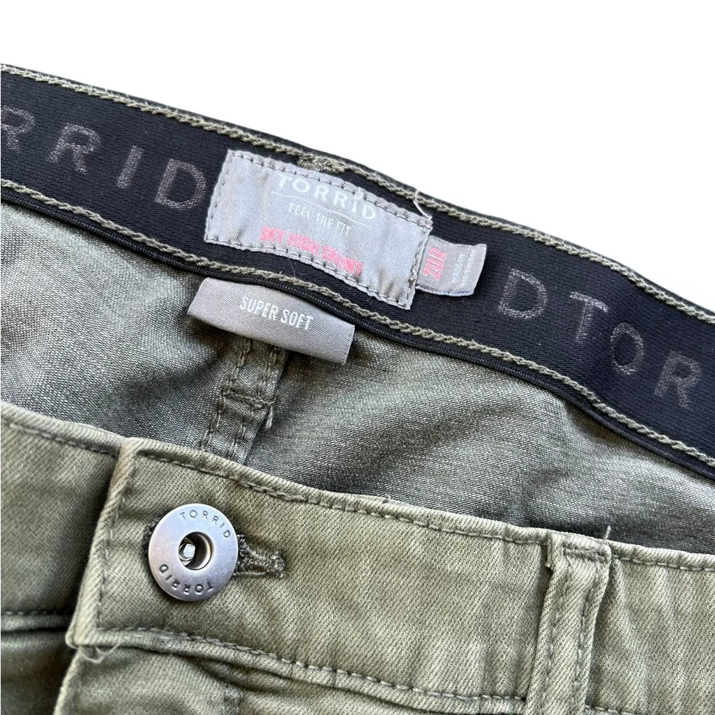 Torrid Olive Green Soft Pants - Image 2