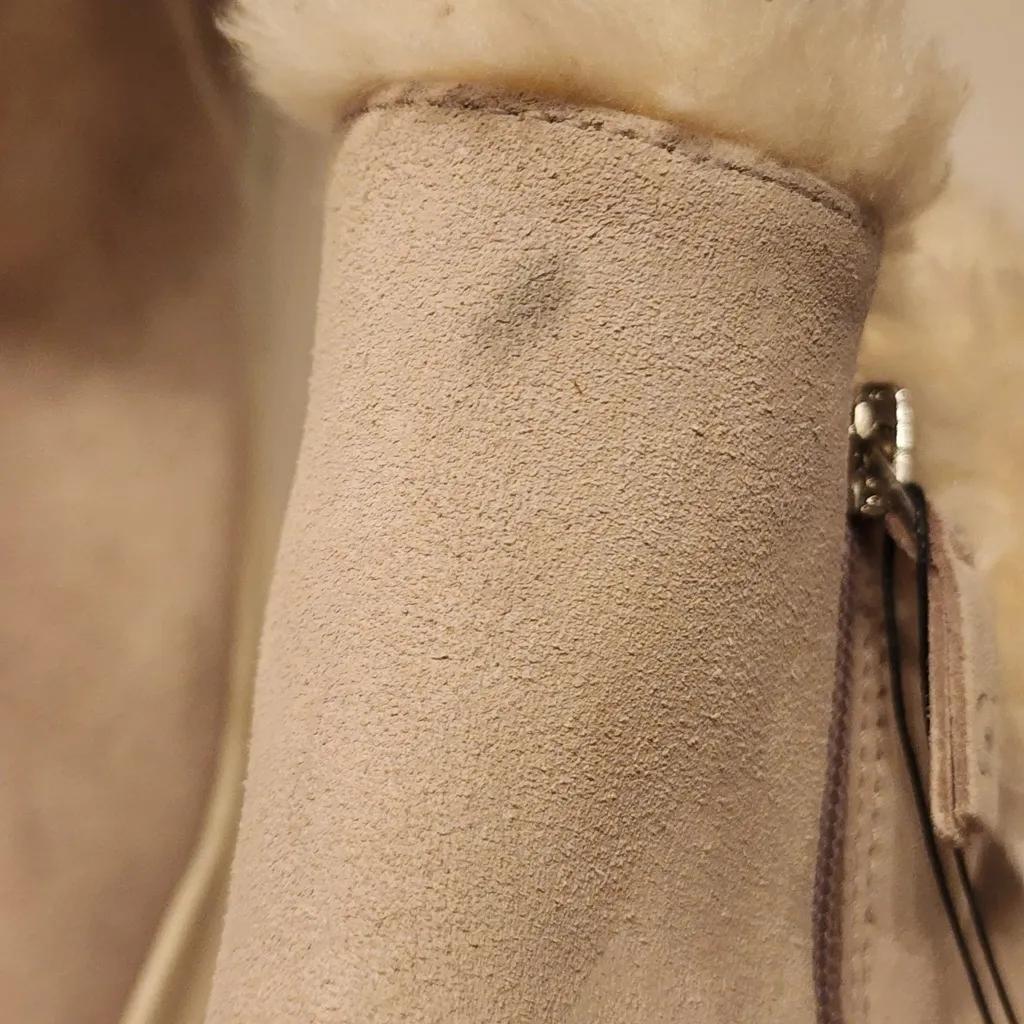 Cole Haan Grandpro Rally Round Toe Zippered Snow Suede Booties Women's Grey 10 - Image 14