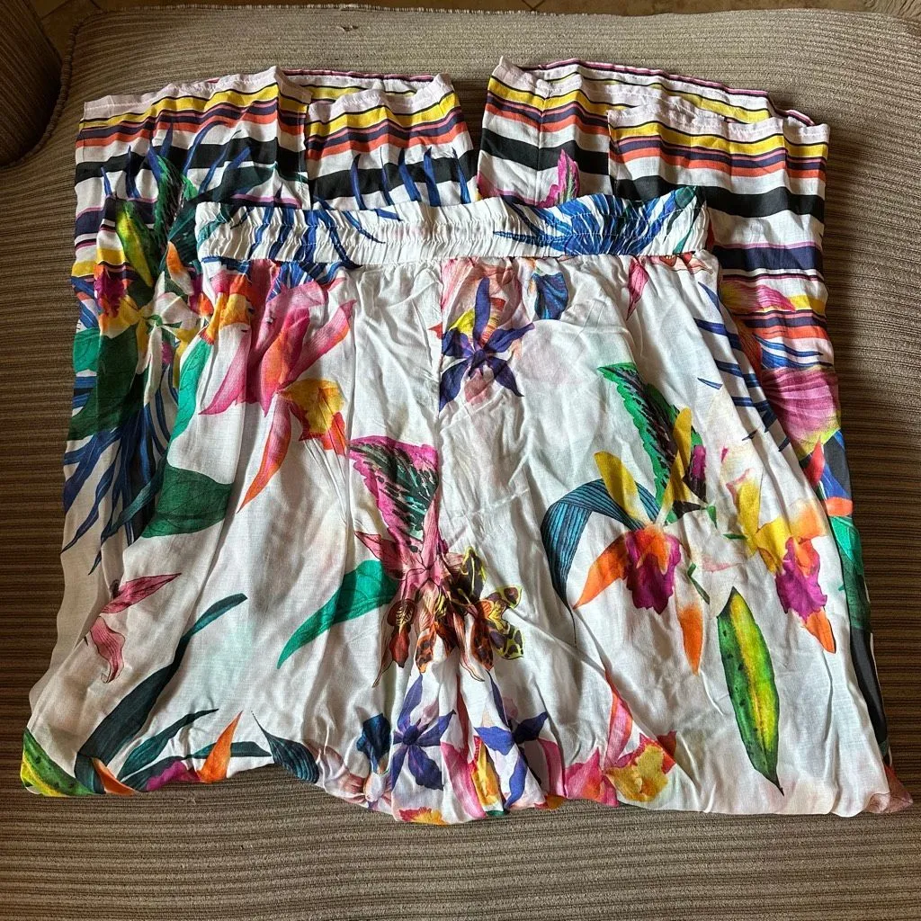 NWT Trina Turk treasure cover swim cover up pants large - Image 9