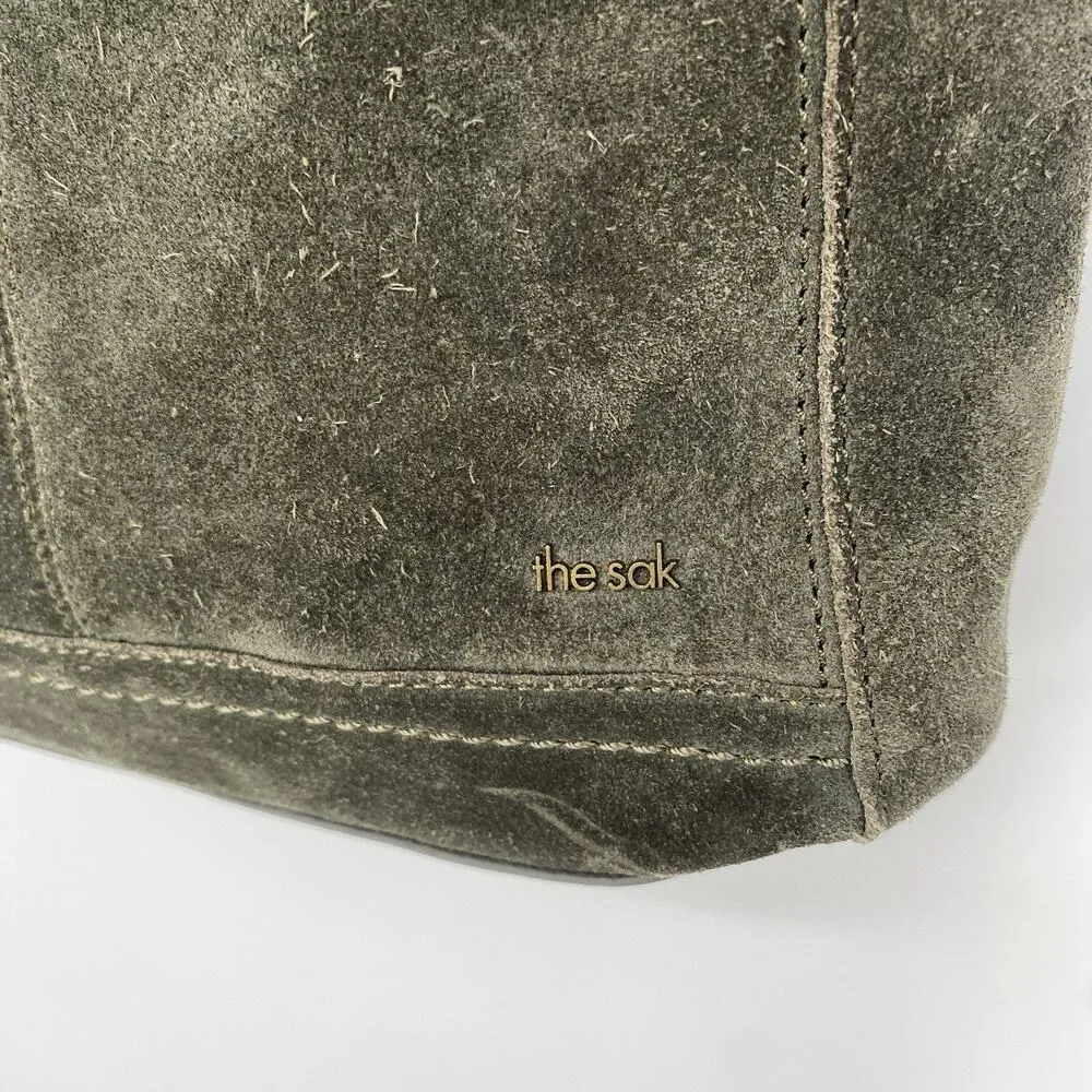 The Sak Lucia Moss Green Suede Crossbody Bag with Charms - Image 5