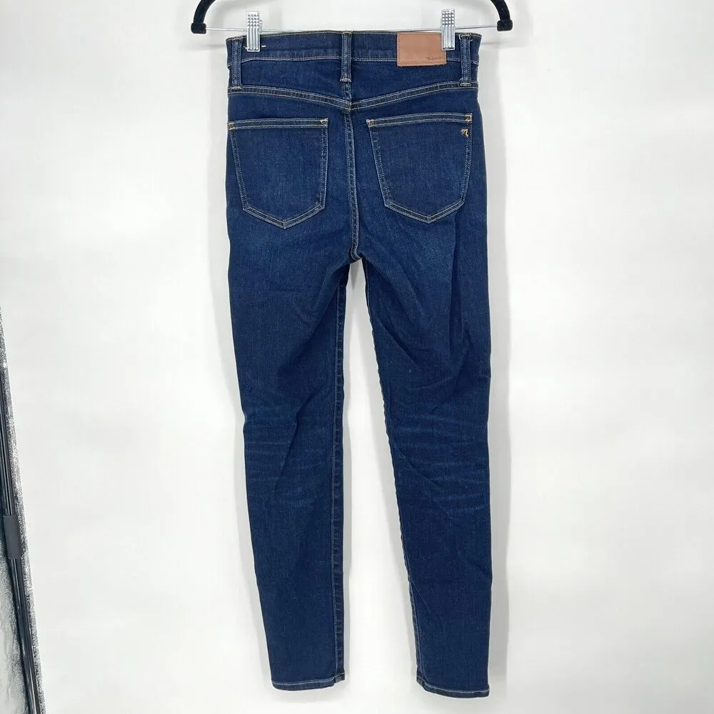 Madewell 9" Mid-Rise Skinny Jeans Larkspur Wash TENCEL Denim Edition Size 26 - Image 9