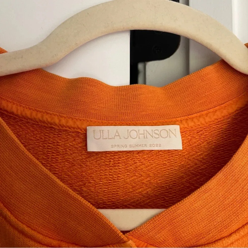 Ulla Johnson Orange Asher Sweatshirt - Image 3