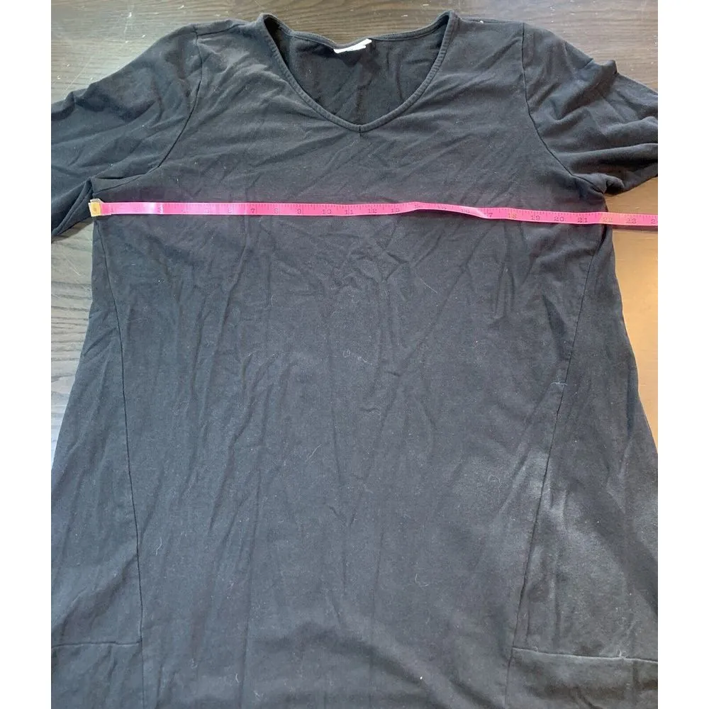 J Jill Pure Jill Tunic Womens XL Top Coastal‎ Boho Lagenlook Minimalistndi Black - Image 8