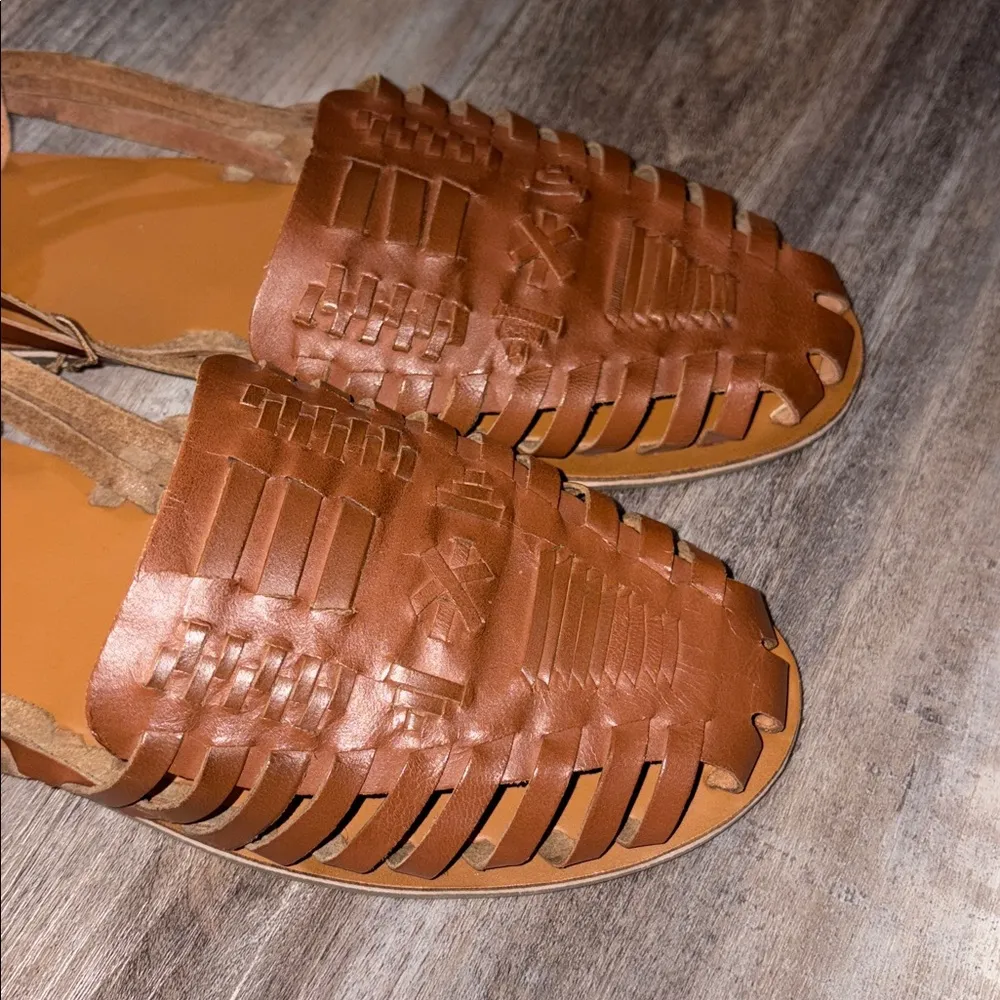 Huarache Urban Outfitters UO tan leather slip on size 10 NEW - Image 3