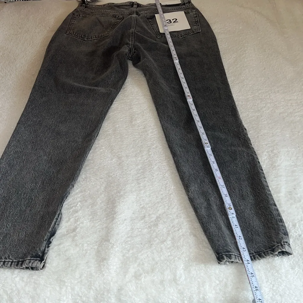 RE/DONE Super‎ High Drainpipe Jeans Gray Wash Size 32 NWT - Image 8