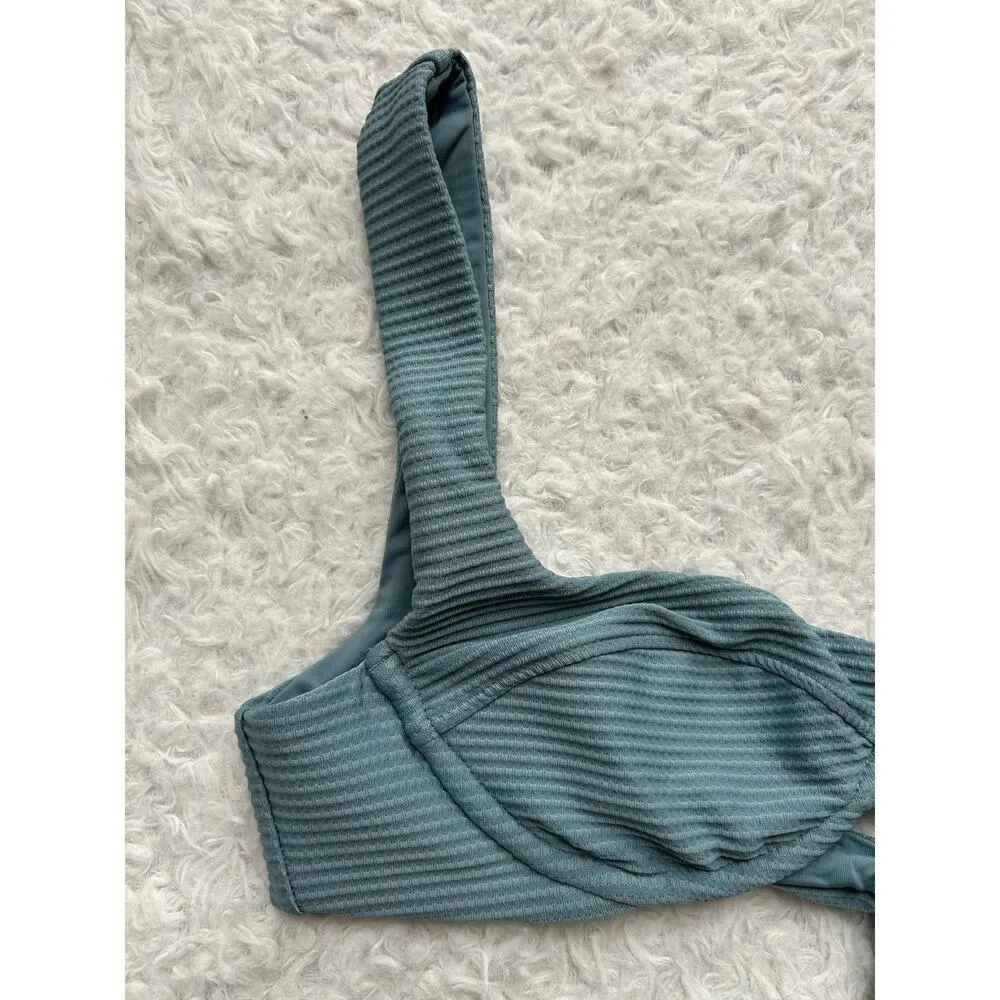 L*Space Nikita Bikini Top Size Medium in Dusky Blue - Image 2