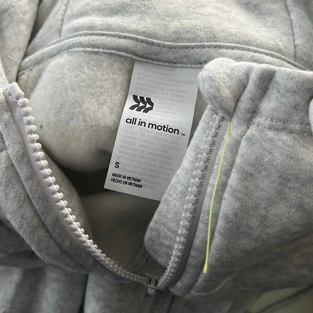 2-Piece All in Motion Fleece Joggers + Full Zip Hoodie Sweatshirt, NEW, Size S - Image 15