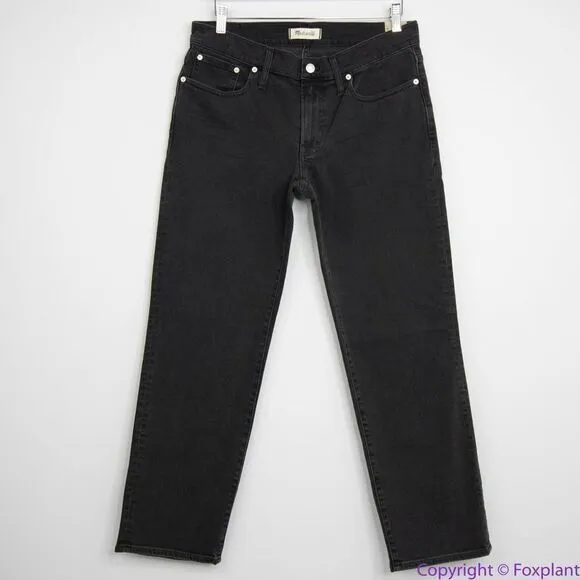 NEW Madewell The Low-Rise Perfect Vintage‎ Straight Jean in Lunar Wash, 30 - Image 3