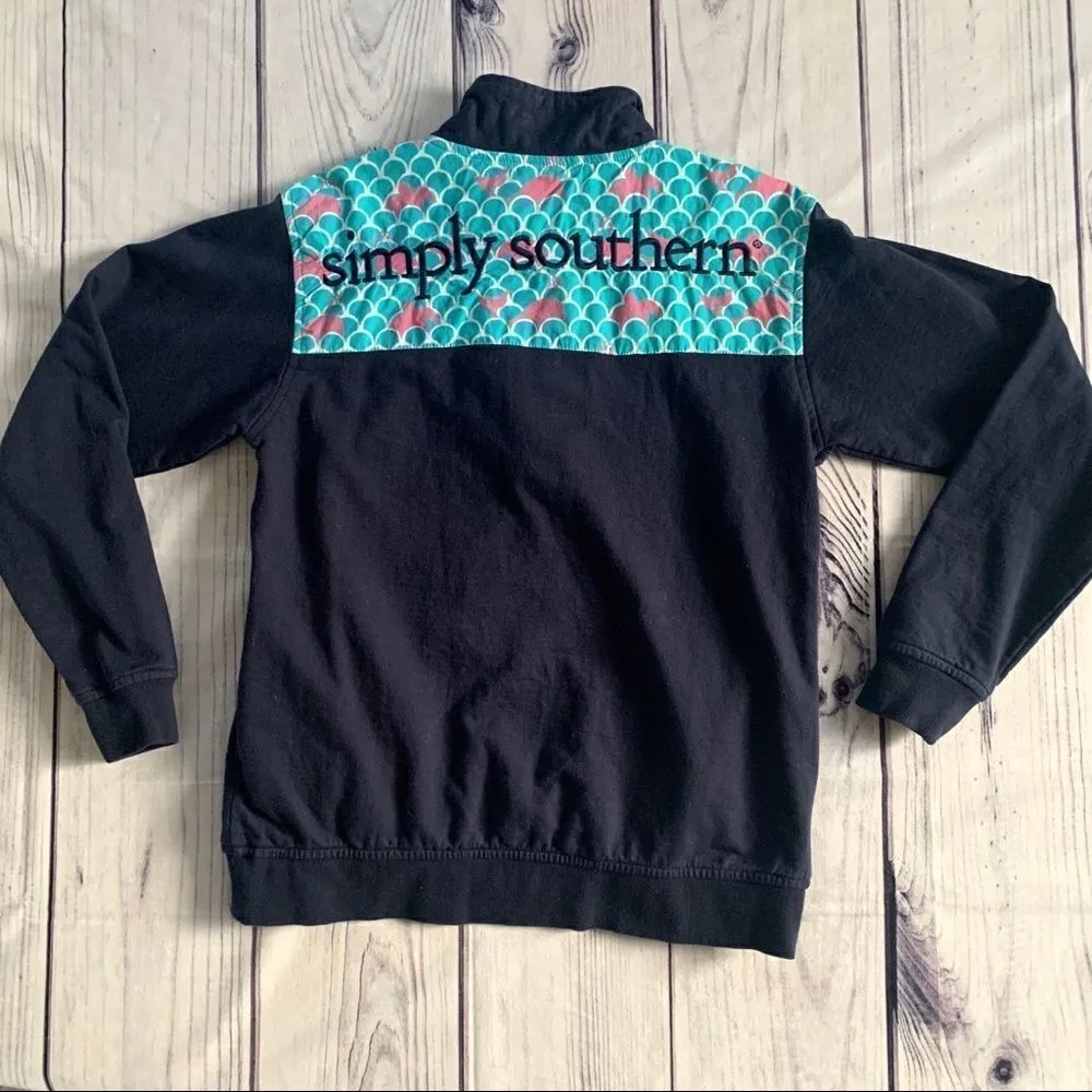 Simply Southern Pullover Mermaid Scale Size Small - Image 12