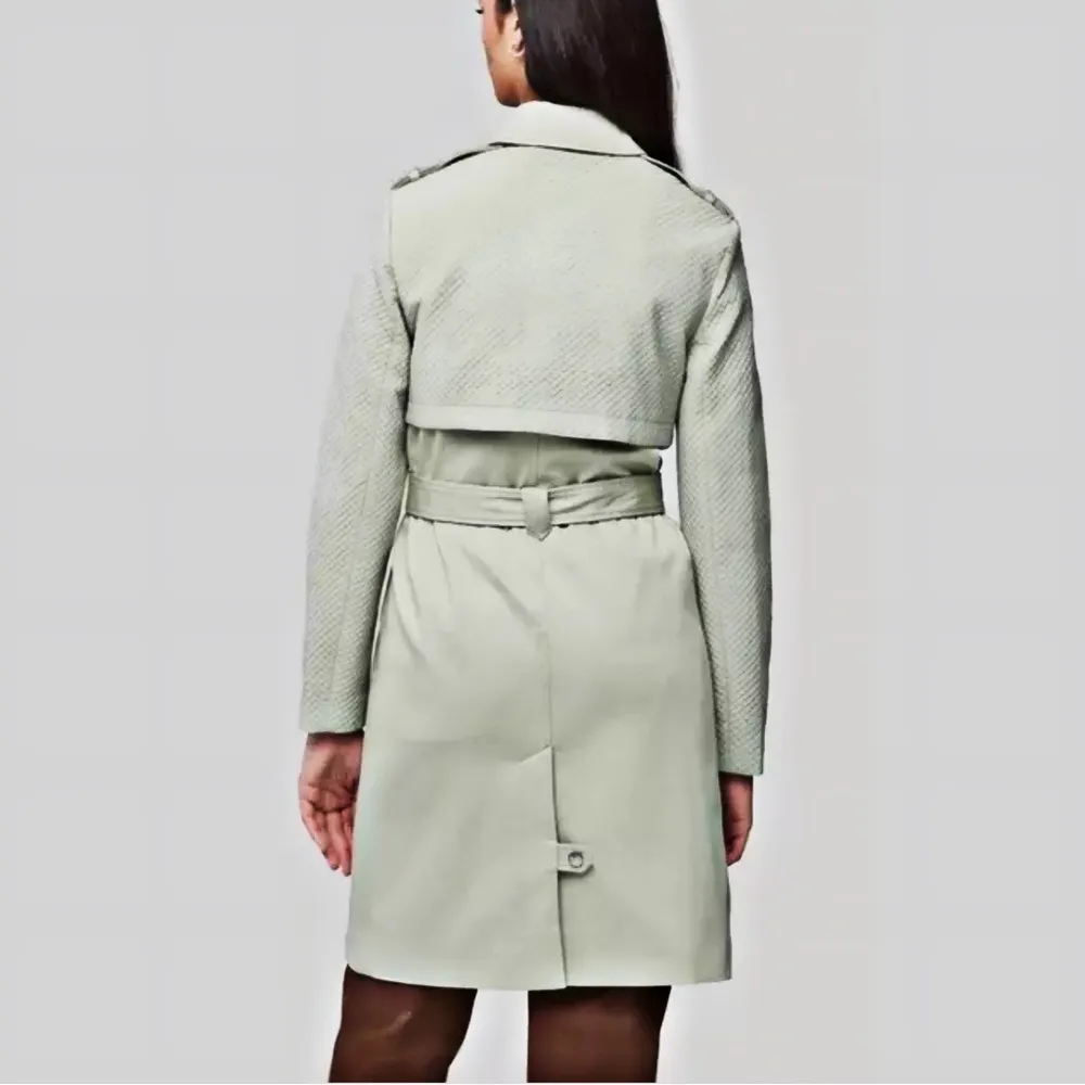 NWT Anthropologie Soia + Kyo “Kya” Trench Coat in Sage Size Large - Image 3
