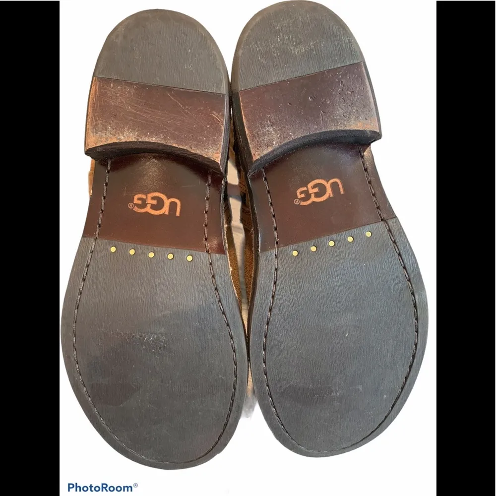 UGG Fabrizia Studs Chestnut Motorcycle Boots - Image 10