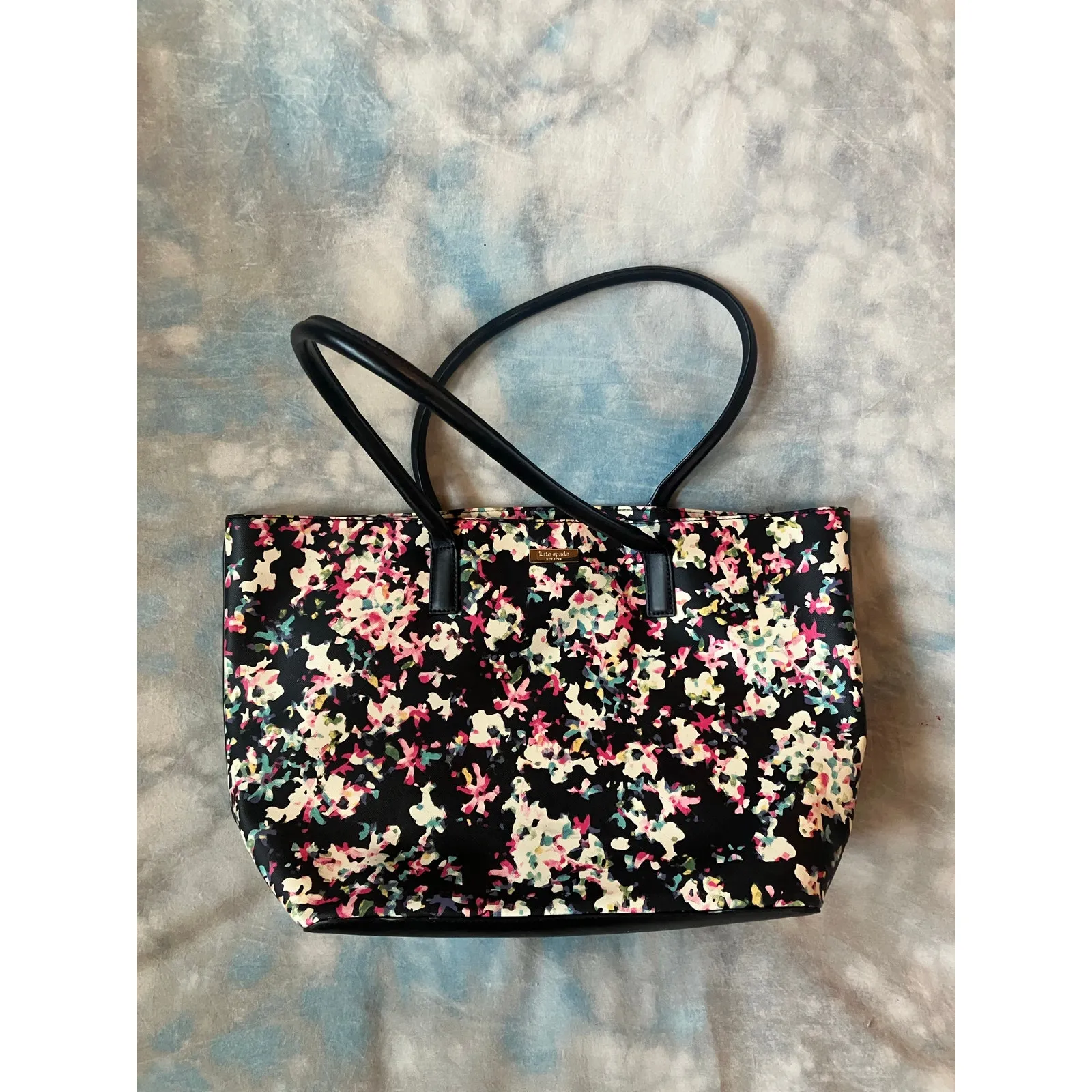 KATE SPADE Bridgewater Drive Jules Tote Bag Large Floral Purse VACATION TRAVEL - Image 4