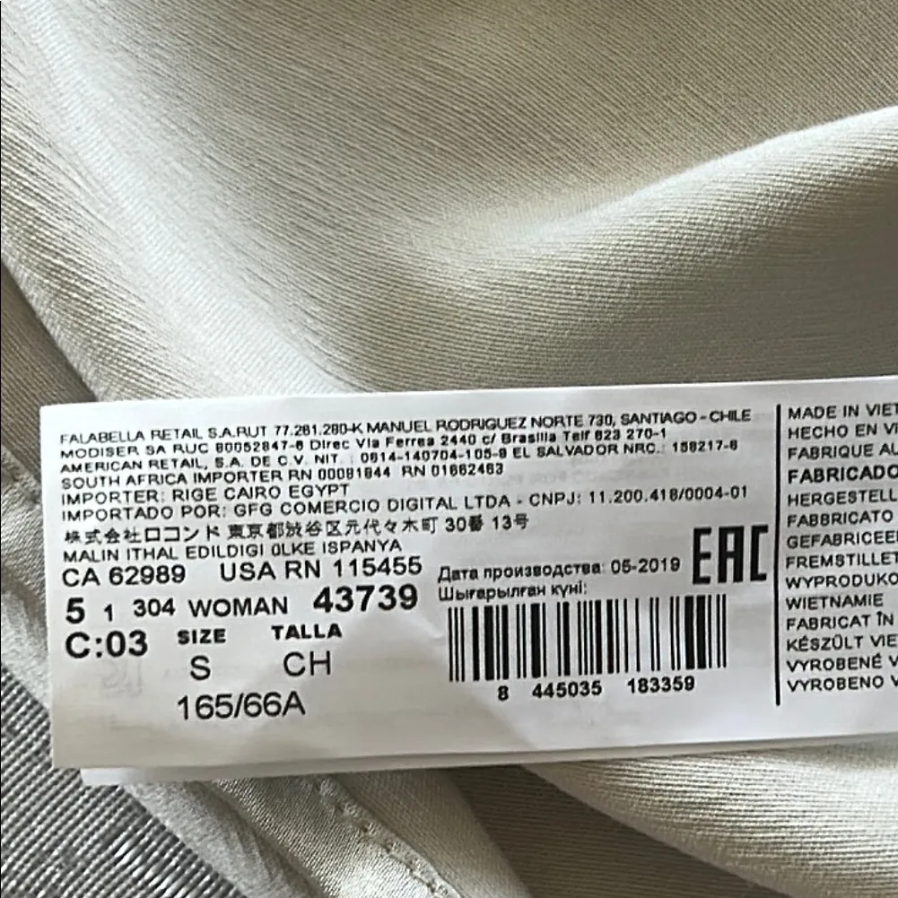 Mango Cream Midi Skirt Size XS - Image 8