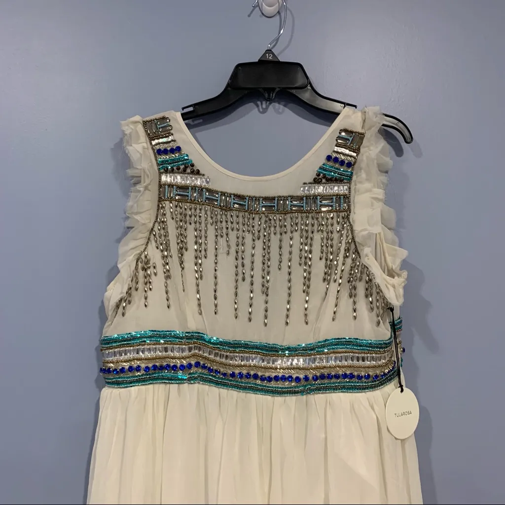 Tularosa x Revolve Stella Beaded Ivory Dress - Image 5