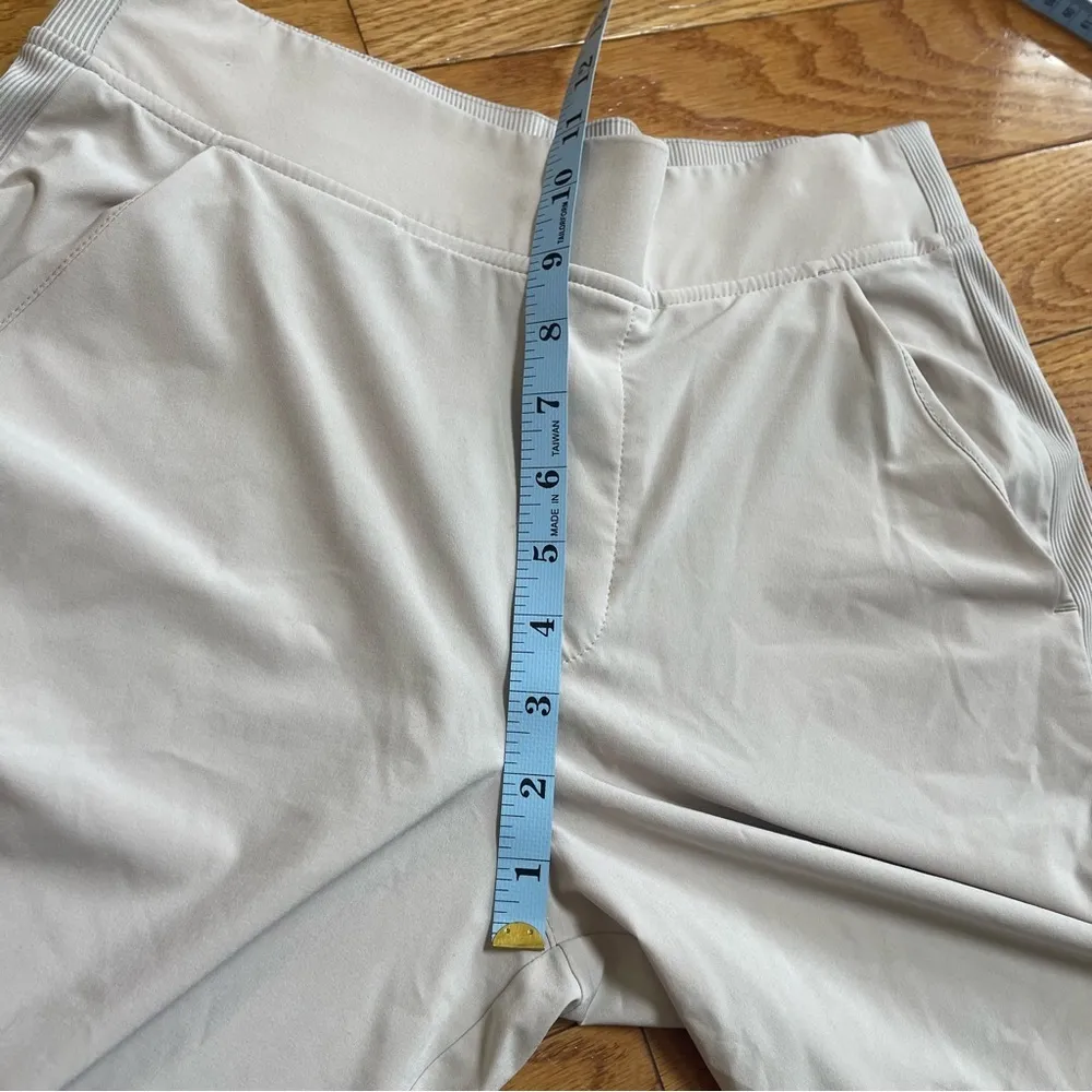 ATHLETA Brooklyn Pants Athletic Size 4 Abalone Grey Color Cream Ivory - Image 8