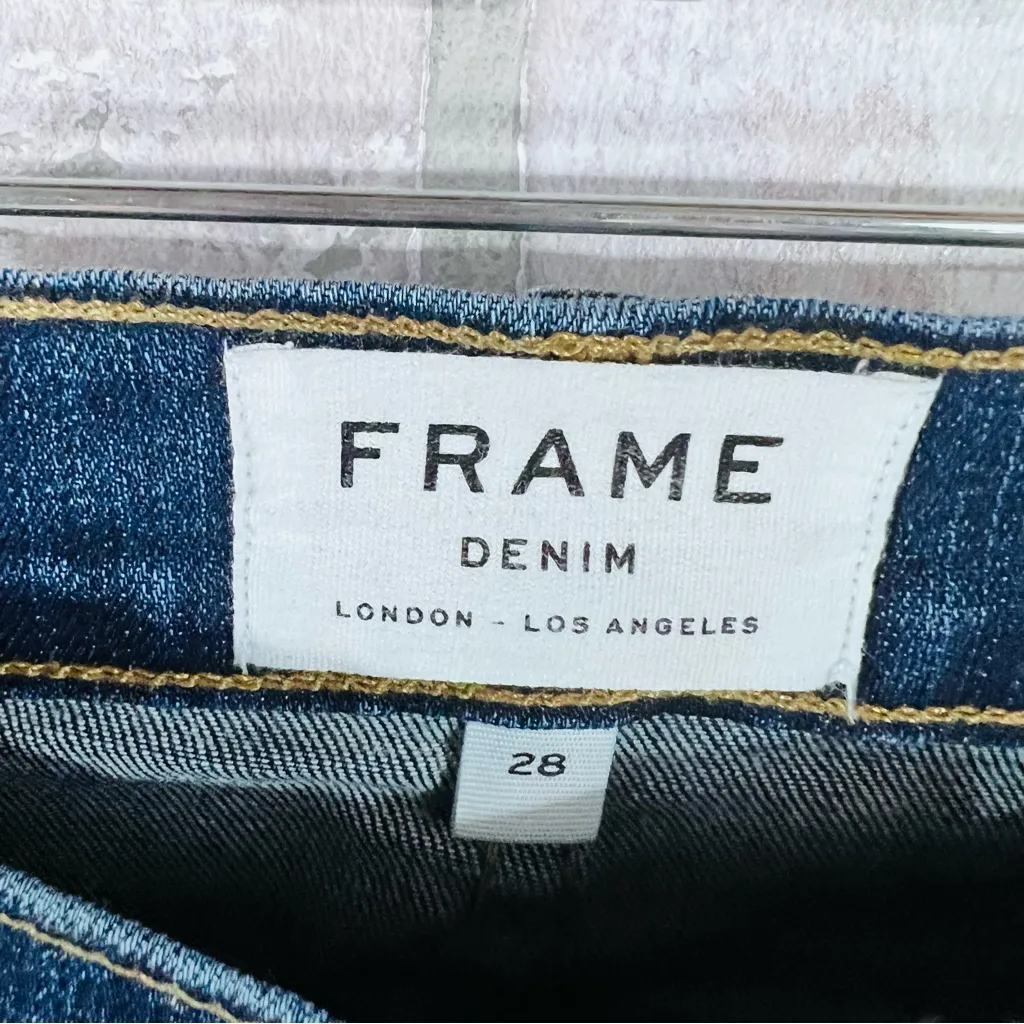 Frame Denim Le Skinny de Jeanne Jeans in Meyer Wash Size 28 - Image 9