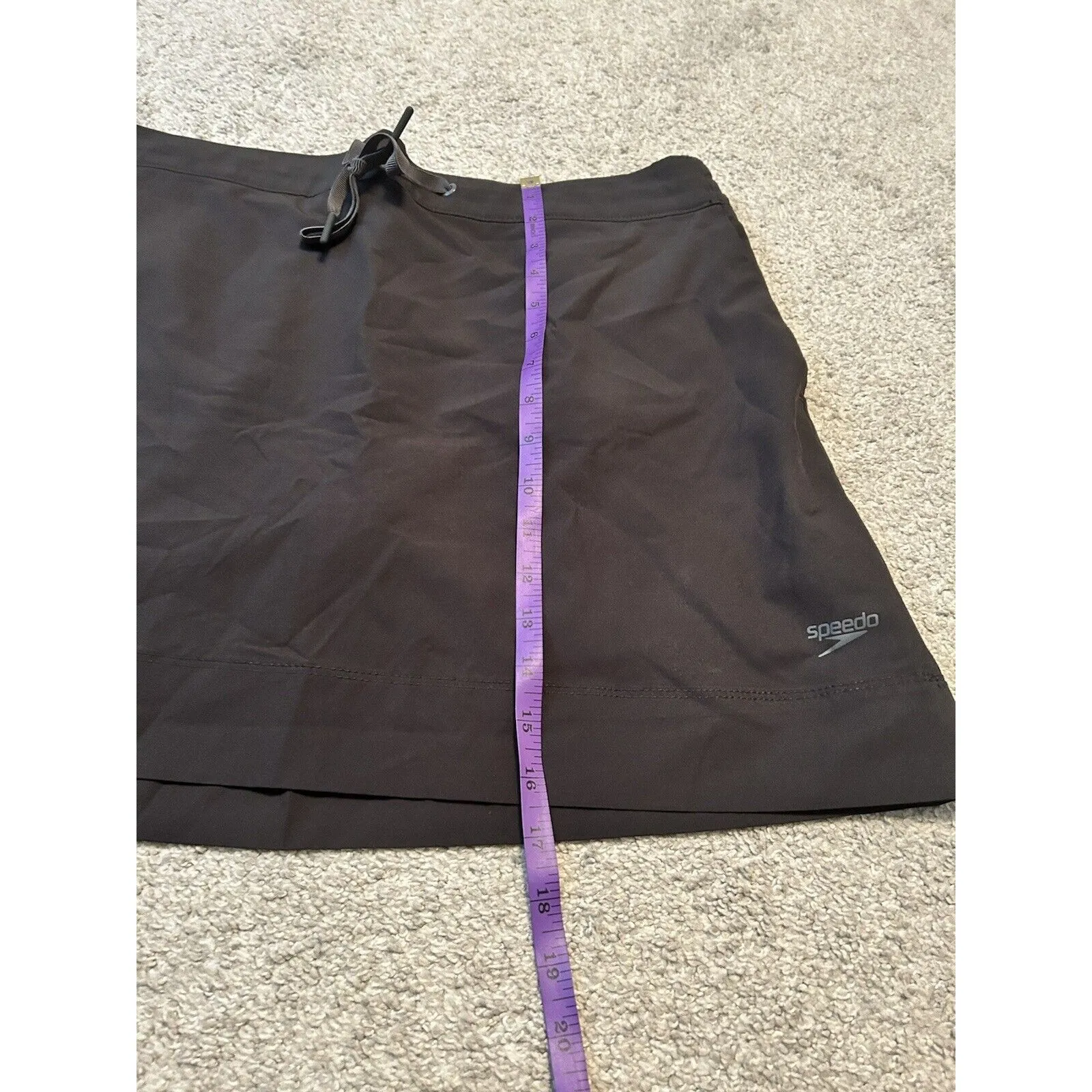 Speedo Skort Womens Small Black Shorts‎ Skirt Stretch Pockets Tennis Golf Swim L - Image 4