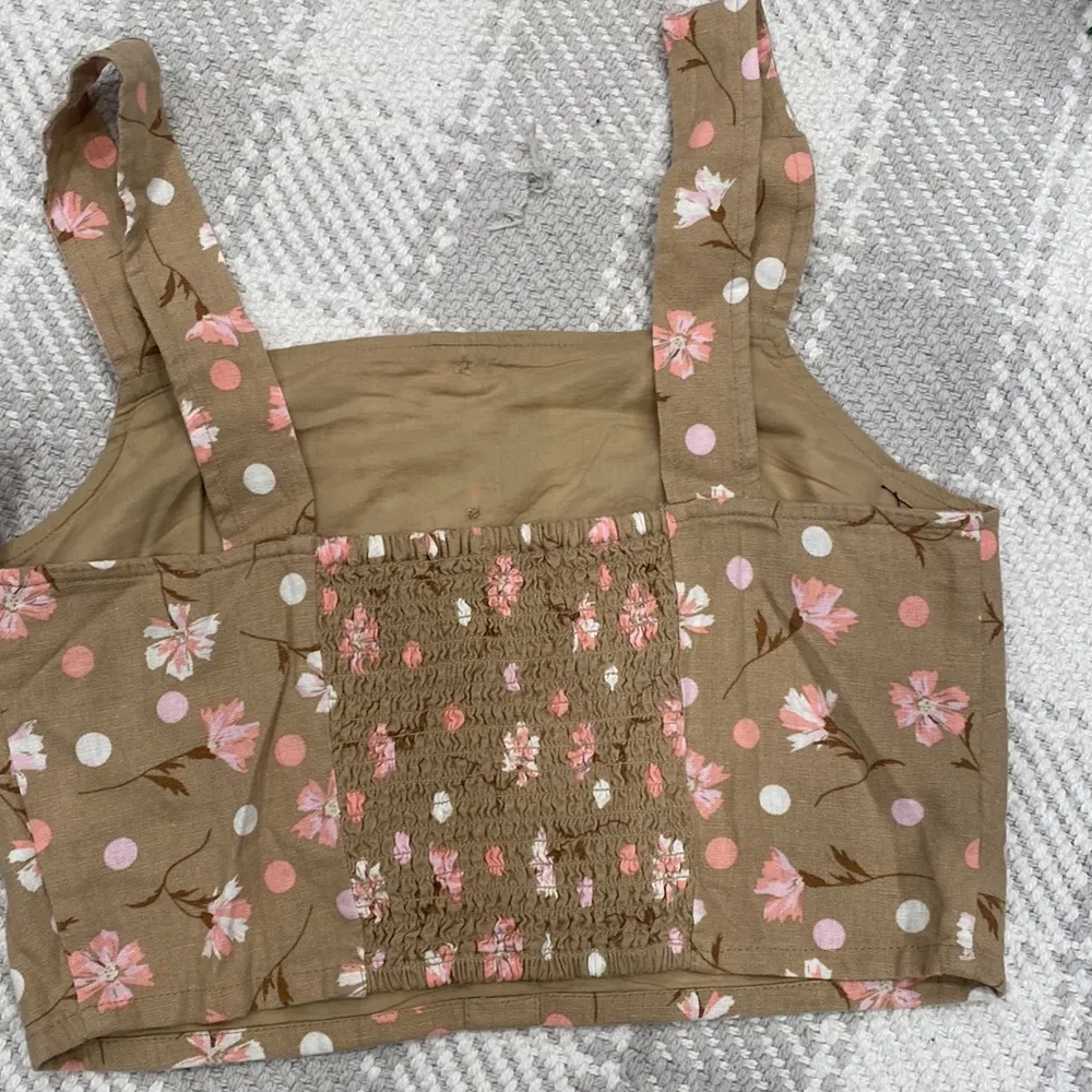 NET Floral BP Crop Top - Image 4