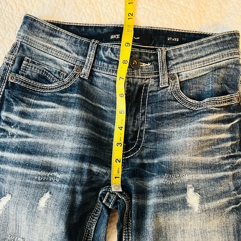 BKE ALec Slim Straight Mid Rise Jeans sz 27x32 - Image 9