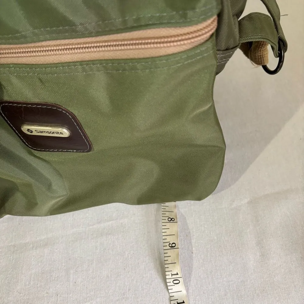 Vintage Samsonite Green Crossbody Bag - Image 6