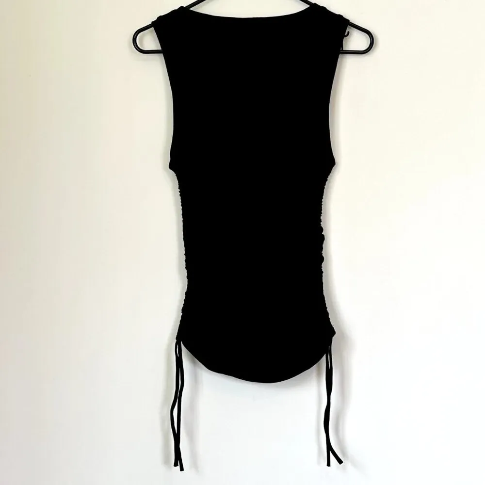 Good American NWT  Black Rouched Tank - Size 3 (Large) - Image 7