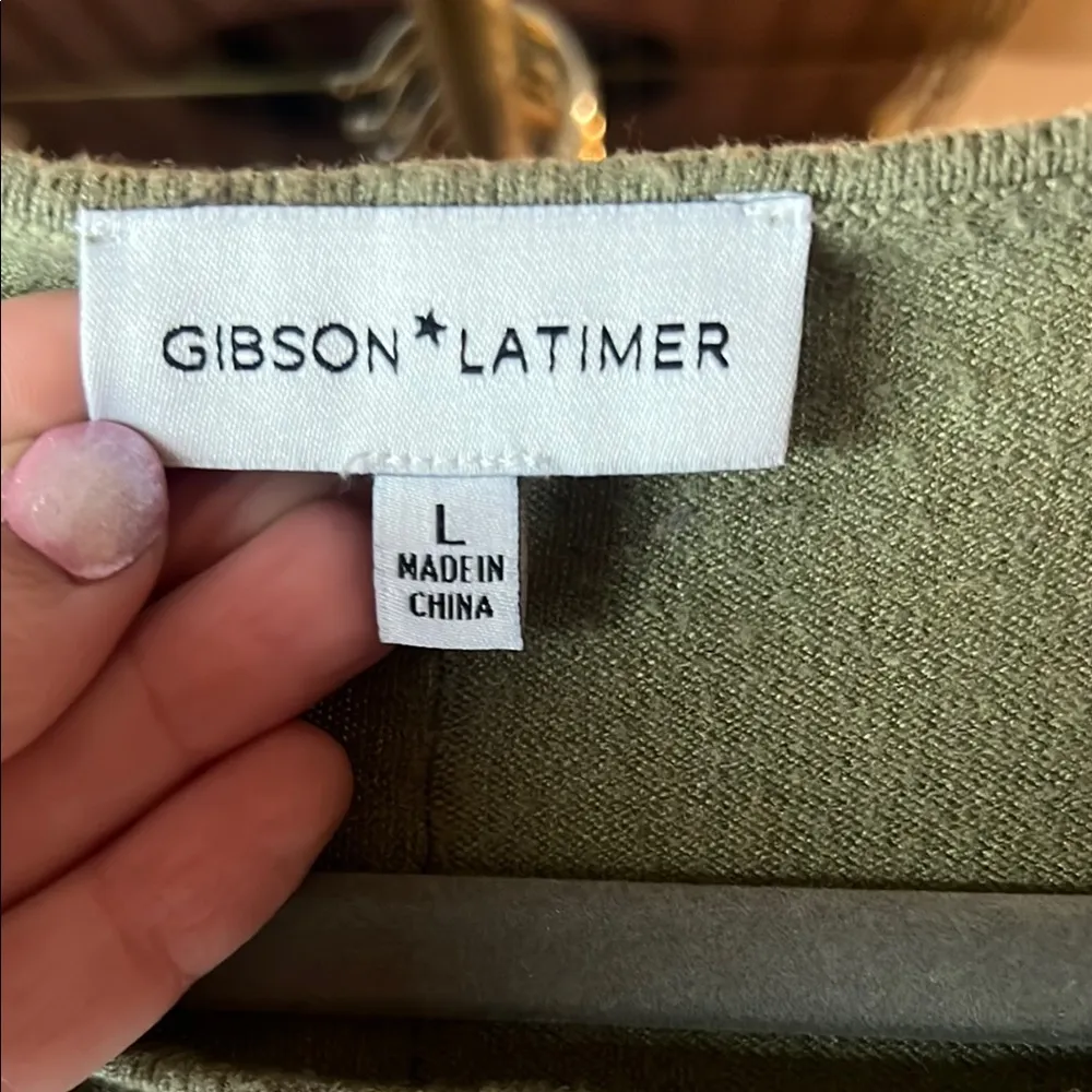 Olive Green Women's Sweater - Image 2