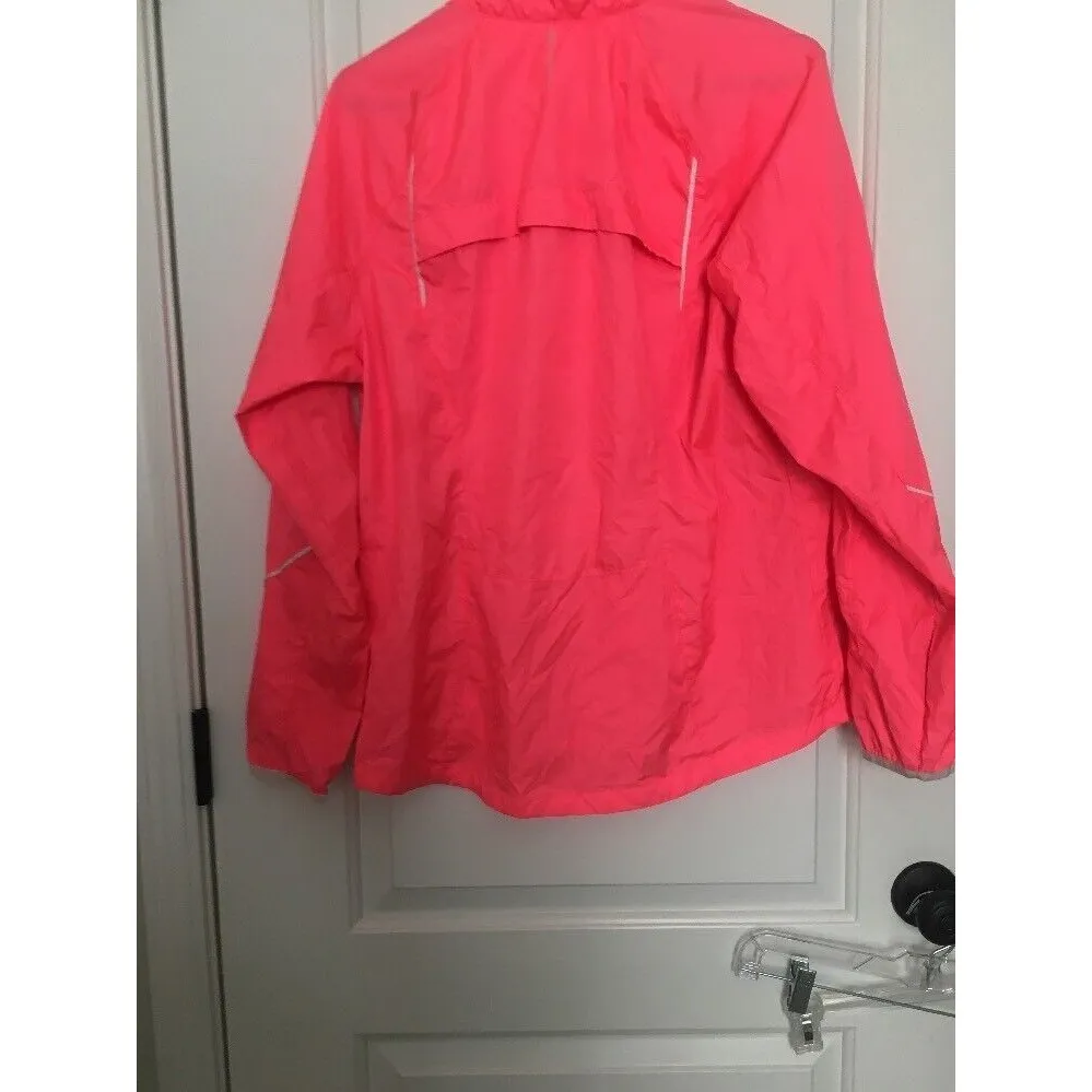 Danskin Now Women's Pink Windbreaker Track Jacket Zip Up Size Large 12/14 - Image 7