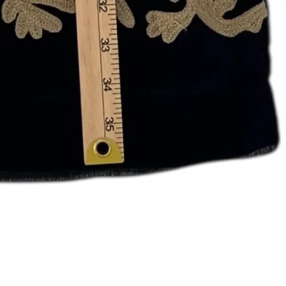 NWT Almatrichi Black Tan Twine Bow Lined Square Neck Midi Dress EU 38 Size 6 - Image 6