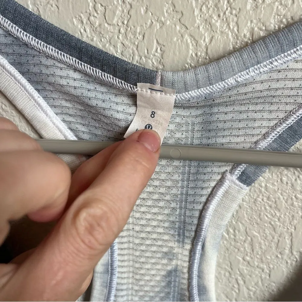 Lululemon Swiftly Tech Tank Blue Tie Dye - Image 4