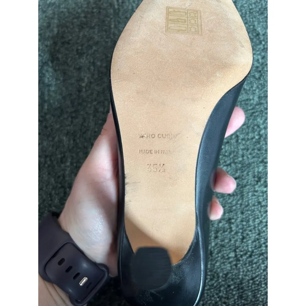 Aliyah Saiati Black Round Toe Heels Size undefined - Image 7