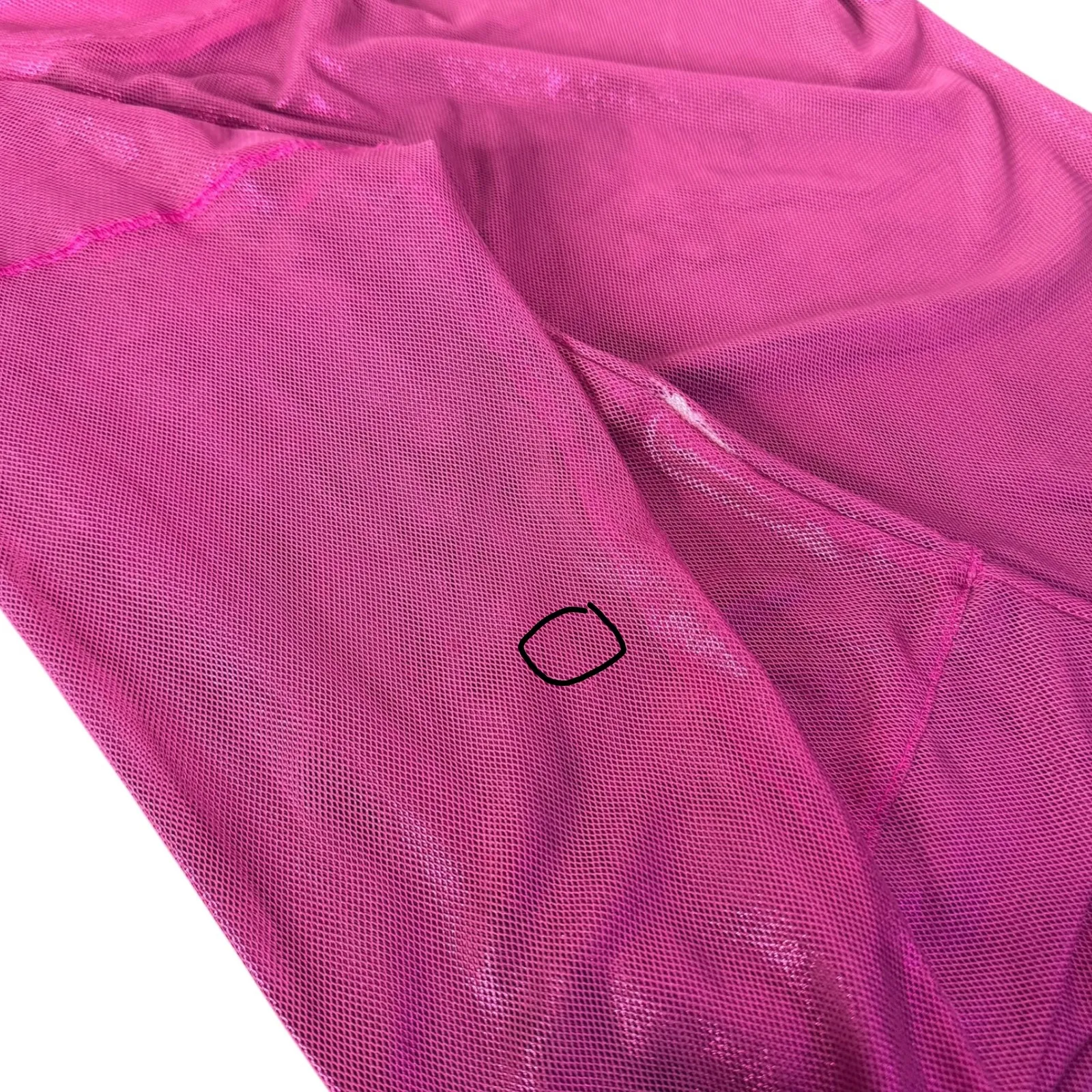 Lucky in Love Sheer Pink Mesh Top Size 4 - Image 7