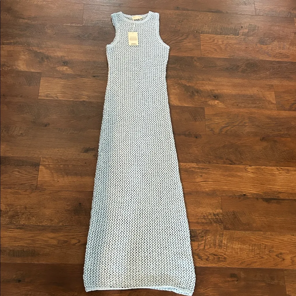 NWT Monday Swimwear Dubai Crochet Dress Blue - Image 2