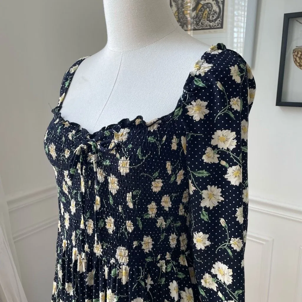 ASOS Collusion Floral Printed Shirred Skater Dress 8 - Image 7