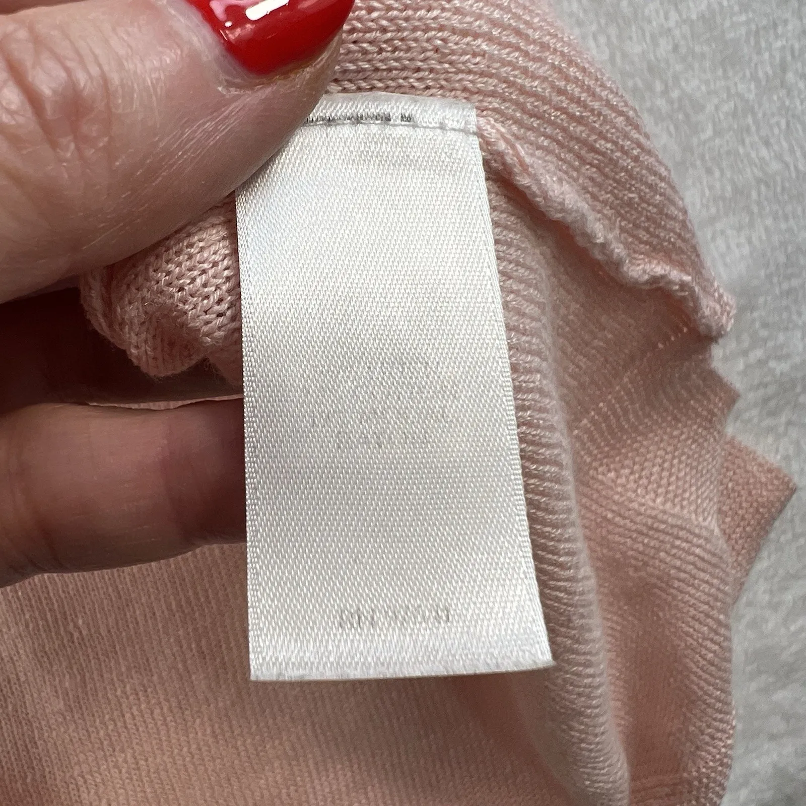 J Jill Plus 3X Knit Sweater Top Linen Blend Round Neck 3/4 Sleeve Lightweight Pink - Image 7