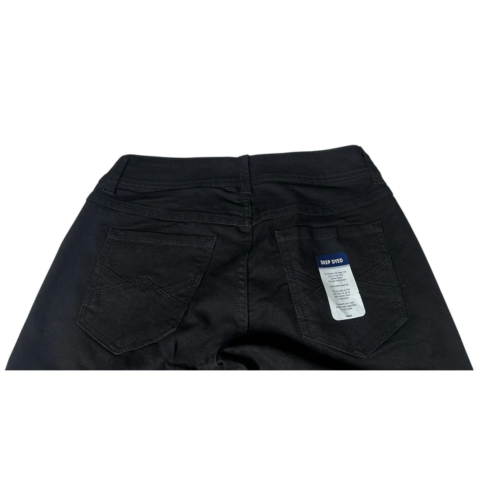 Riders by Lee Slim Net Slimming Jeans Womens 8 Black Denim Straight Leg Stretch - Image 10